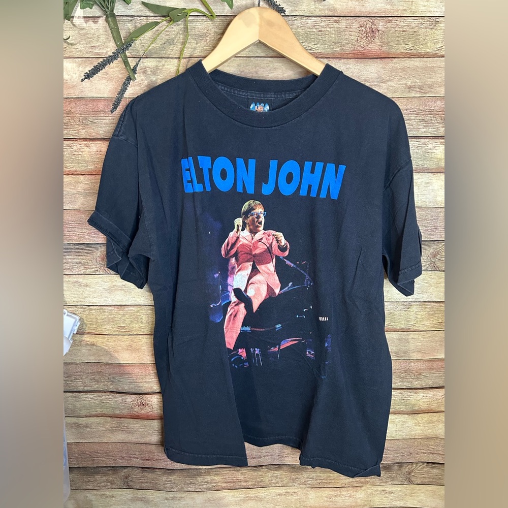 VINTAGE 1997 Elton John Original POPMART Tour Tee Men’s Size XL